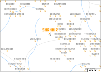 map of Shāhmīr