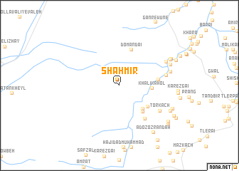 map of Shāh Mīr