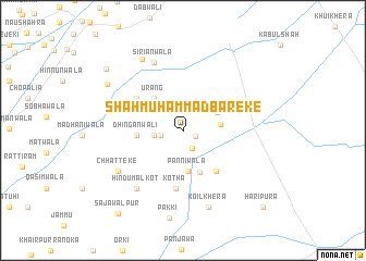 map of Shāh Muhammad Bāreke