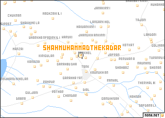 map of Shāh Muhammad Thekadār