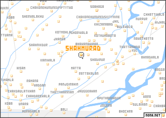 map of Shāh Murād