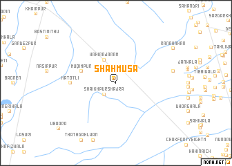 map of Shāh Mūsa