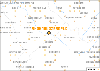 map of Shahnavāz-e Soflá