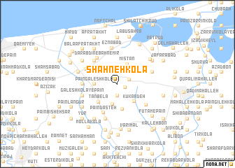 map of Shahneh Kola