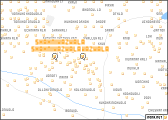 map of Shāhniwāzwāla