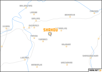 map of Shahou