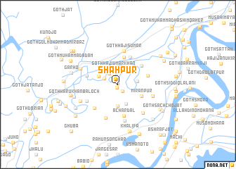 map of Shāhpur