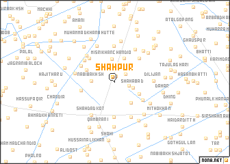 map of Shāhpur