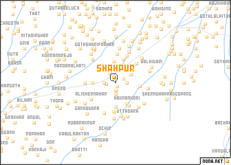 map of Shāhpur