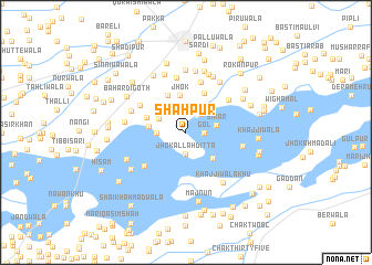 map of Shāhpur