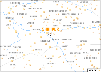 map of Shāhpur