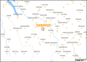 map of Shāhpur