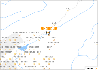 map of Shāhpur