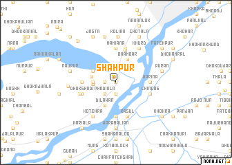 map of Shāhpur