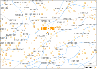 map of Shāhpur