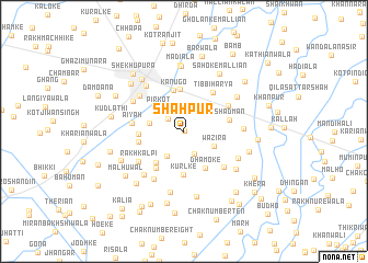 map of Shāhpur