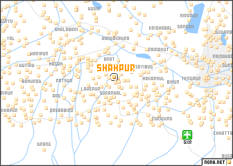 map of Shāhpur