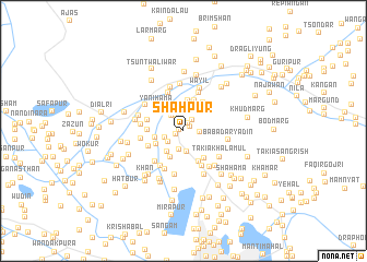 map of Shāhpur