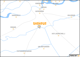 map of Shāhpur