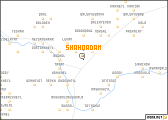 map of Shāh Qadam