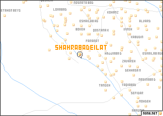 map of Shahrābād-e Īlāt