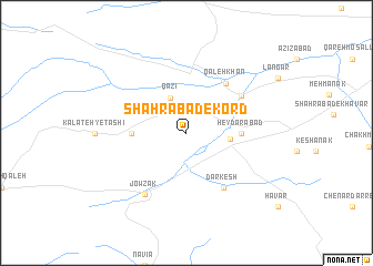 map of Shahrābād-e Kord