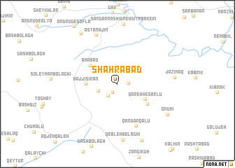 map of Shahrābād
