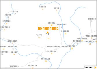 map of Shahrābād