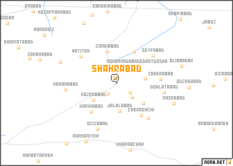 map of Shahrābād