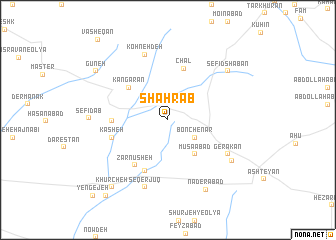 map of Shahrāb