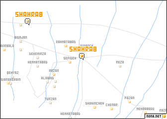 map of Shahrāb