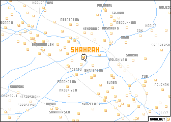 map of Shāhrāh