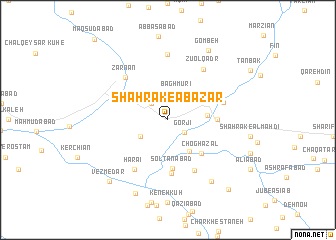 map of Shahrak-e Abāz̄ar
