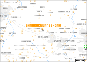 map of Shahrak-e Dāneshgāh