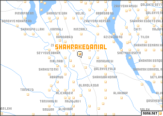 map of Shahrak-e Dānīāl