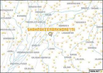 map of Shahrak-e Emām Khomeynī