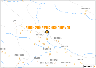 map of Shahrak-e Emām Khomeynī