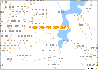 map of Shahrak-e Emām Şādeq