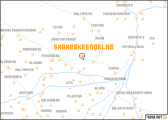 map of Shahrak-e Enqelāb