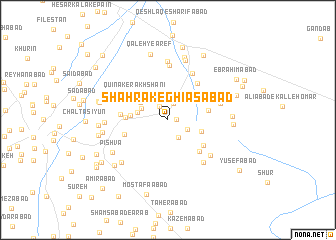 map of Shahrak-e Ghīās̄ābād