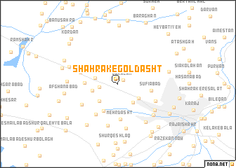 map of Shahrak-e Goldasht