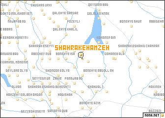 map of Shahrak-e Ḩamzeh