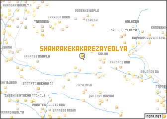 map of Shahrak-e Kākā Reẕā-ye ‘Olyā