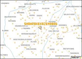 map of Shahrak-e Kāz̧emābād