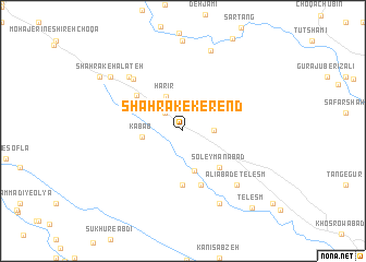 map of Shahrak-e Kerend