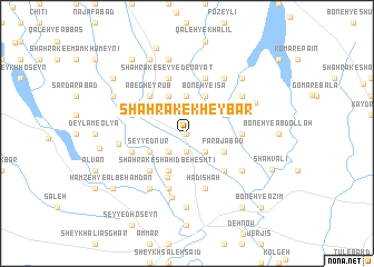 map of Shahrak-e Kheybar