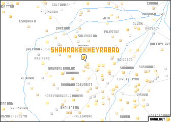map of Shahrak-e Kheyrābād