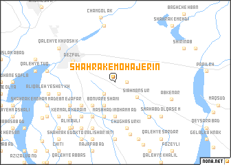 map of Shahrak-e Mohājerīn