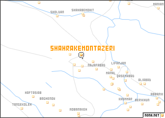 map of Shahrak-e Montaz̧erī