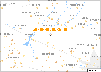 map of Shahrak-e Morghak